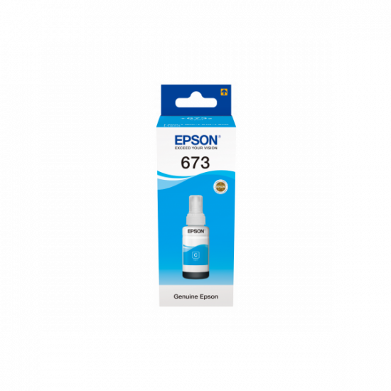 Epson No.673 (T6732) Cyan tinta 70ml (eredeti)  Ecotank L800/L805/L810/L850/L1800 széria