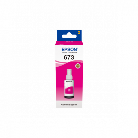 Epson No.673 (T6733) Magenta tinta 70ml (eredeti) Ecotank L800/L805/L810/L850/L1800 széria