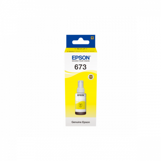 Epson No.673 (T6734) Yellow tinta 70ml (eredeti) Ecotank L800/L805/L810/L850/L1800 széria