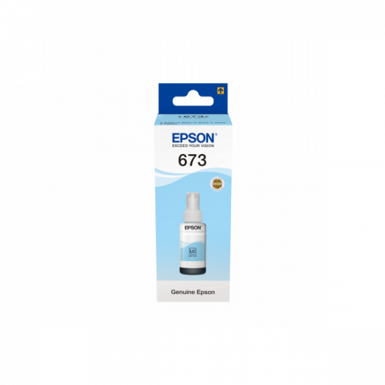 Epson No.673 (T6735) Light Cyan tinta 70ml (eredeti) Ecotank L800/L805/L810/L850/L1800 széria
