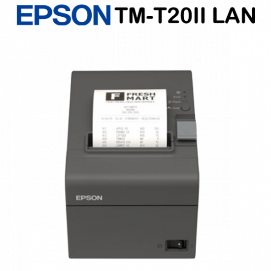 EPSON TM-T20II-007 Blokknyomtató USB-Serial szürke MiniPrinter  Hálózatos