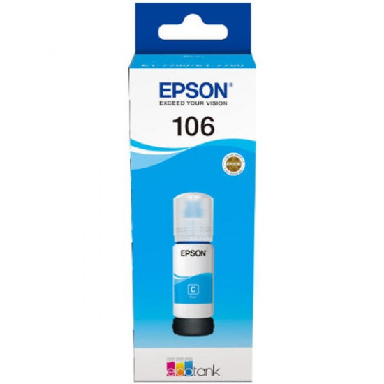 Epson No.106 (T00R2) cyan tinta 70ml (eredeti) Ecotank ET-7700/ET-7750/L7160/L7180/L7188 széria