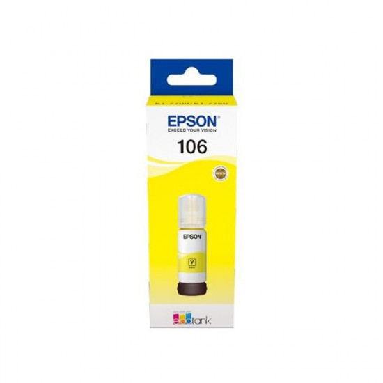 Epson No.106 (T00R4) yellow tinta 70ml (eredeti) Ecotank ET-7700/ET-7750/L7160/L7180/L7188 széria