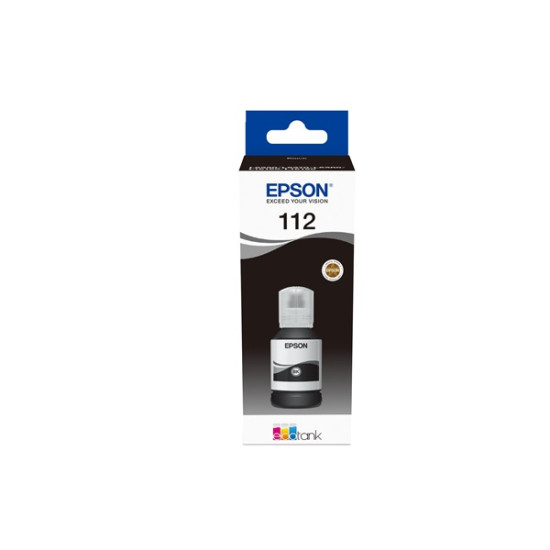 Epson No.112 (T06C1) Black tinta 127ml (eredeti) Ecotank L6460/L6490/L6550/L6570/L6580/L15150/L15160/L15180/M15140/M15180 széria