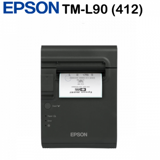 Epson TM-L90 (412) blokknyomtató, Serial+Built-in USB, PS, EDG, Black, USB 2.0 Type B, RS-232, Full Cut