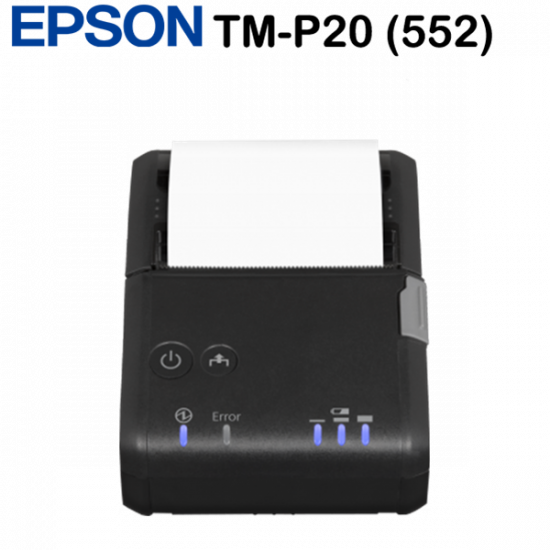 Epson TM-P20 (552) blokknyomtató, Receipt, NFC, BT, Cradle, EU, Black, USB 2.0 Type Mini-B, Bluetooth,