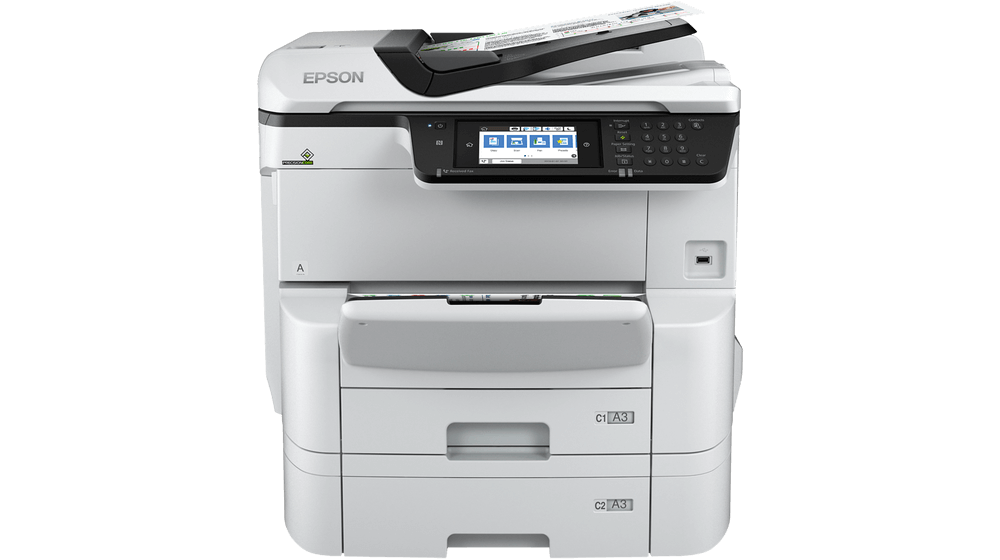 Az Epson WorkForce Pro WF-C8690DTWF egy nagy teljesítményű, multifunkciós tintasugaras nyomtató, amely ideális választás közepes és nagy munkacsoportok számára.