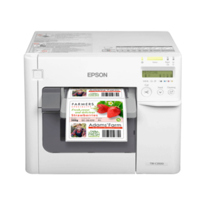 A nagy sebességű, kiváló minőségű EPSON ColorWorks C3500 színes címkenyomtatót arra tervezték, hogy segítségével címkék széles választékára lehessen nyomtatni.