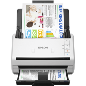 Az EPSON WorkForce DS-530II önállóan működő hálózati szkenner intelligens választás, mely lehetővé teszi a különböző helyekre történő szkennelést.