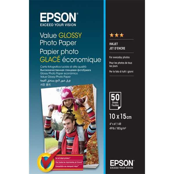 Ne habozzon, válassza az EPSON Value Glossy papírt (C13S400039), ha az Ön számára fontos a kedvező árú, de megbízható fotónyomtatási kellékanyag!