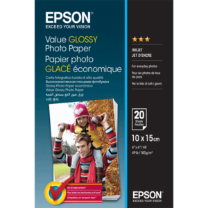 Ne habozzon, válassza az EPSON Value Glossy papírt (C13S400037), ha az Ön számára fontos a kedvező árú, de megbízható fotónyomtatási kellékanyag!