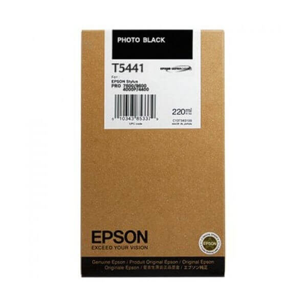 Az Epson Patron Stylus Pro Photo Black tintapatron az Epson Stylus Pro 4000, 7600 és 9600 nyomtatókhoz készült, biztosítva a fekete-fehér és színes nyomatokat.