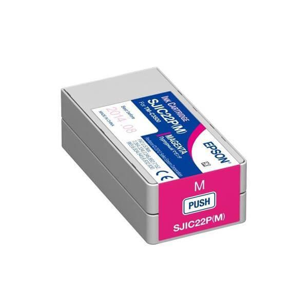 Az Epson SJIC22P(M) Magenta tintapatron megbízható és kiváló minőségű megoldást kínál az Epson ColorWorks C3500 címkenyomtatókhoz.