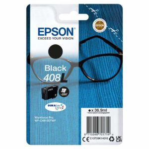 Az Epson DURABrite Ultra tinta 408-as sorozatával professzionális dokumentumokat nyomtathat, amelyek ellenállnak a víznek és nem kenődnek el, még szövegkiemelő használata esetén sem.