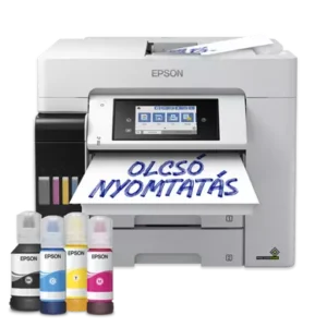 Az Epson EcoTank L6580 egy nagy teljesítményű, multifunkciós nyomtató. A patronmentes rendszernek köszönhetően olcsó az üzemeltetése, és gyorsan nyomtat.
