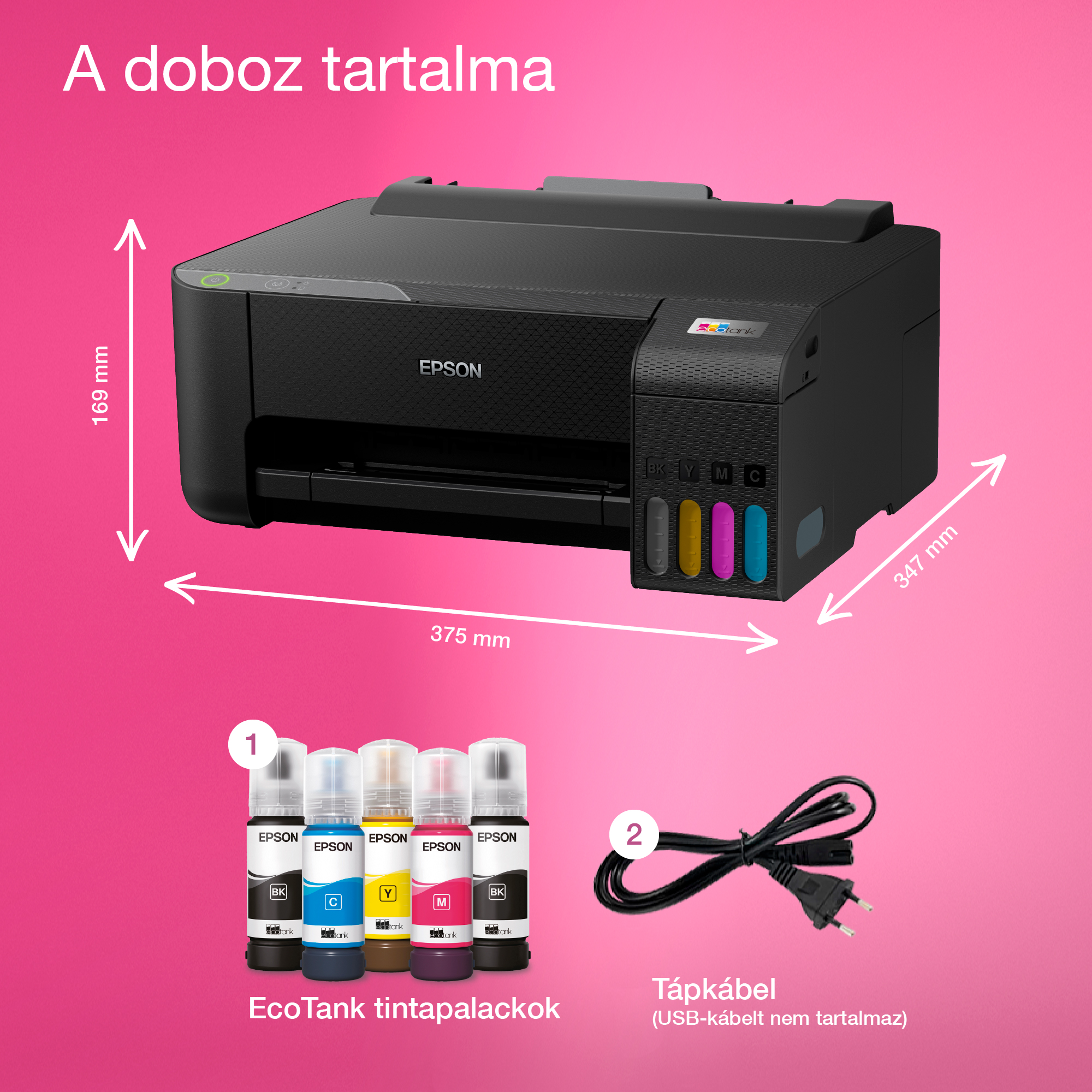 epson tintasugaras nyomtató ecotank l1230 (a4, színes, 5760x1440 dpi, 33 lap/perc, usb) (c11cj70402)