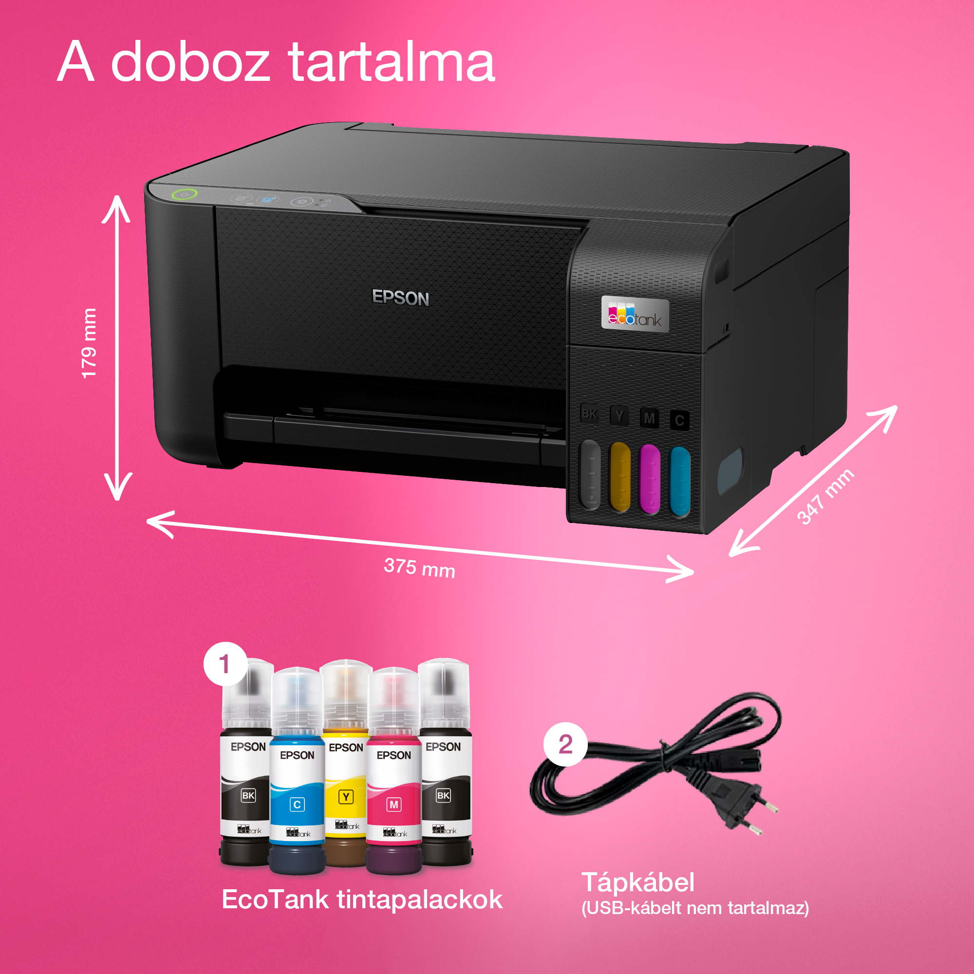 epson tintasugaras nyomtató ecotank l3230 (a4, mfp, színes, 5760x1440 dpi, 33 lap/perc, usb) (c11cj68407)