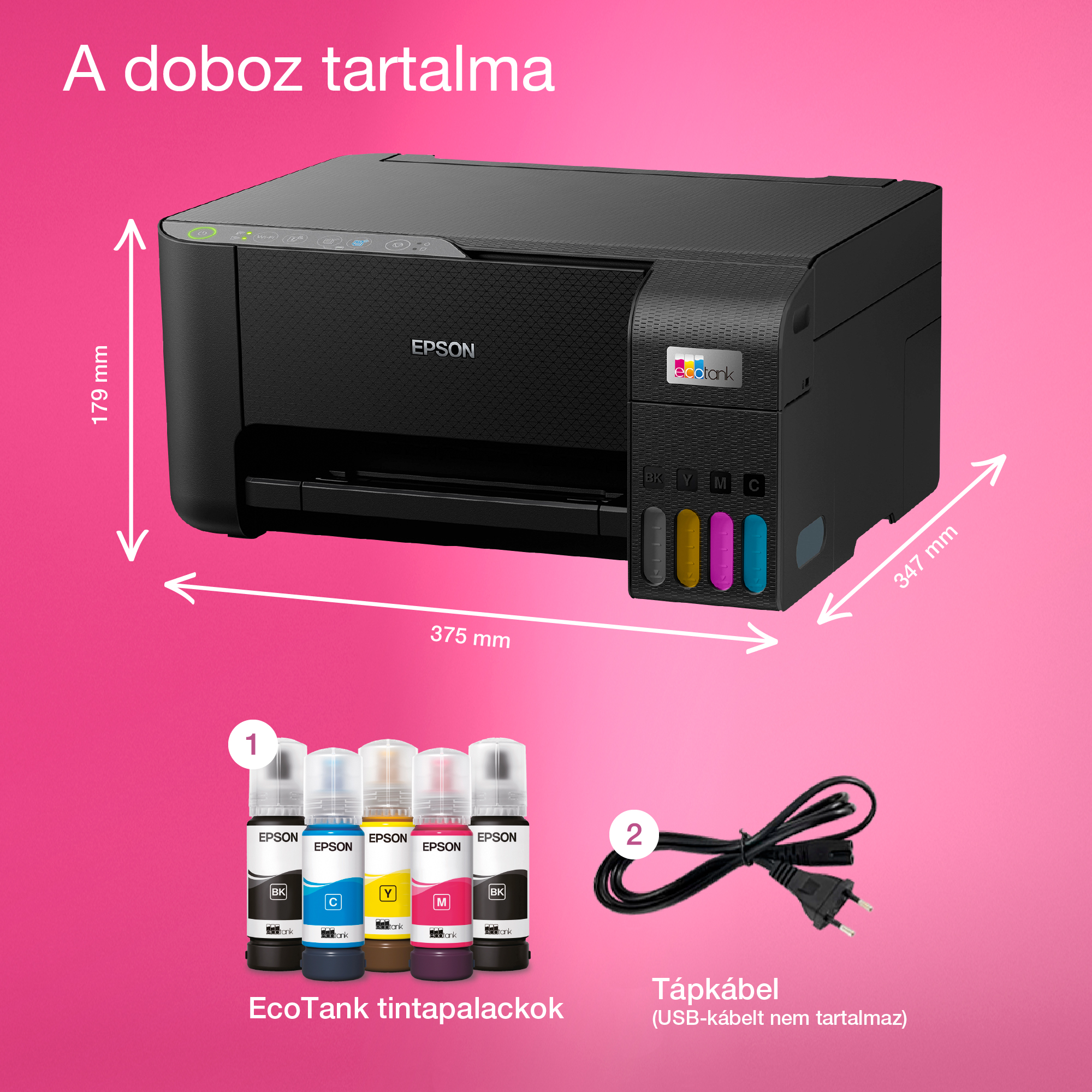 epson tintasugaras nyomtató ecotank l3270 (a4, mfp, színes, 5760x1440 dpi, 33 lap/perc, usb/wifi) (c11cj67434)