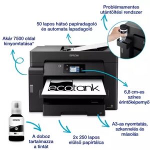 epson ecotank m15140 a3+, mfp, 4800x1200 dpi, 32 lap/perc, usb/lan/wifi tintasugaras nyomtató