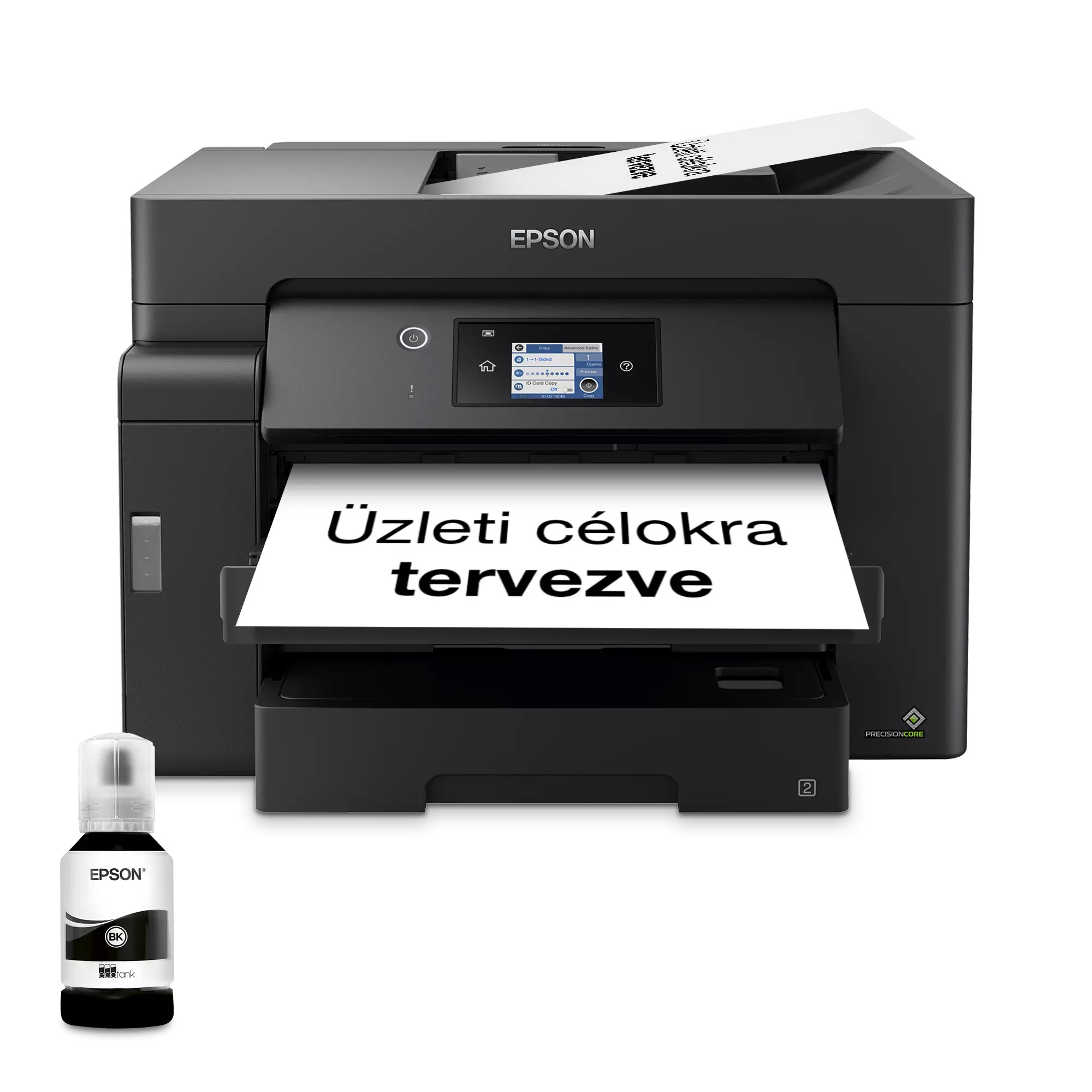 Az Epson EcoTank M15140 tintasugaras technológiával, kiváló minőségű nyomatokkal és alacsony üzemeltetési költségekkel segít a fotóinak életre keltésében.