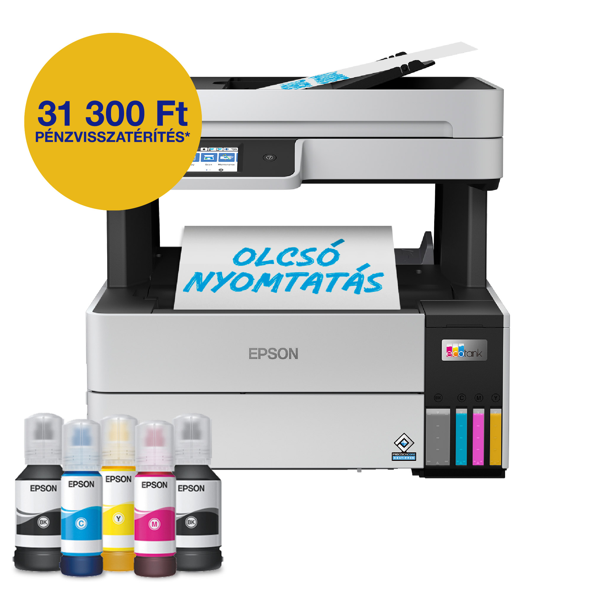 epson ecotank l6460 a4, mfp, színes,4800x1200 dpi,17 lap/perc, duplex, adf, usb/lan/wifi tintasugaras nyomtató