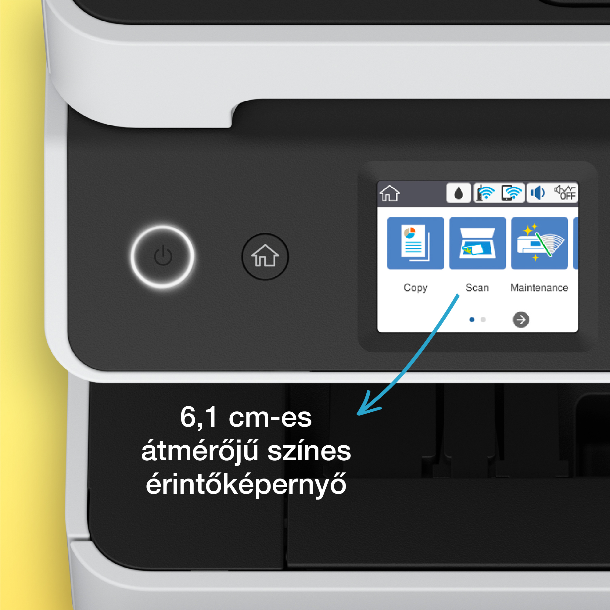 epson ecotank l6460 a4, mfp, színes,4800x1200 dpi,37 lap/perc, duplex, adf, usb/lan/wifi tintasugaras nyomtató