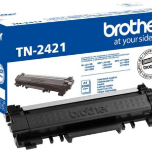 Az eredeti Brother TN-2421 fekete toner kimagasló, 3000 oldalas kapacitással rendelkezik, ami jelentősen hozzájárul a nyomtatási költségek optimalizálásához és a ritkább cseréhez.