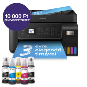epson ecotank l5310 a4, színes multifunkciós nyomtató adf usb/wifi/lan 8100/6500 oldal tintával