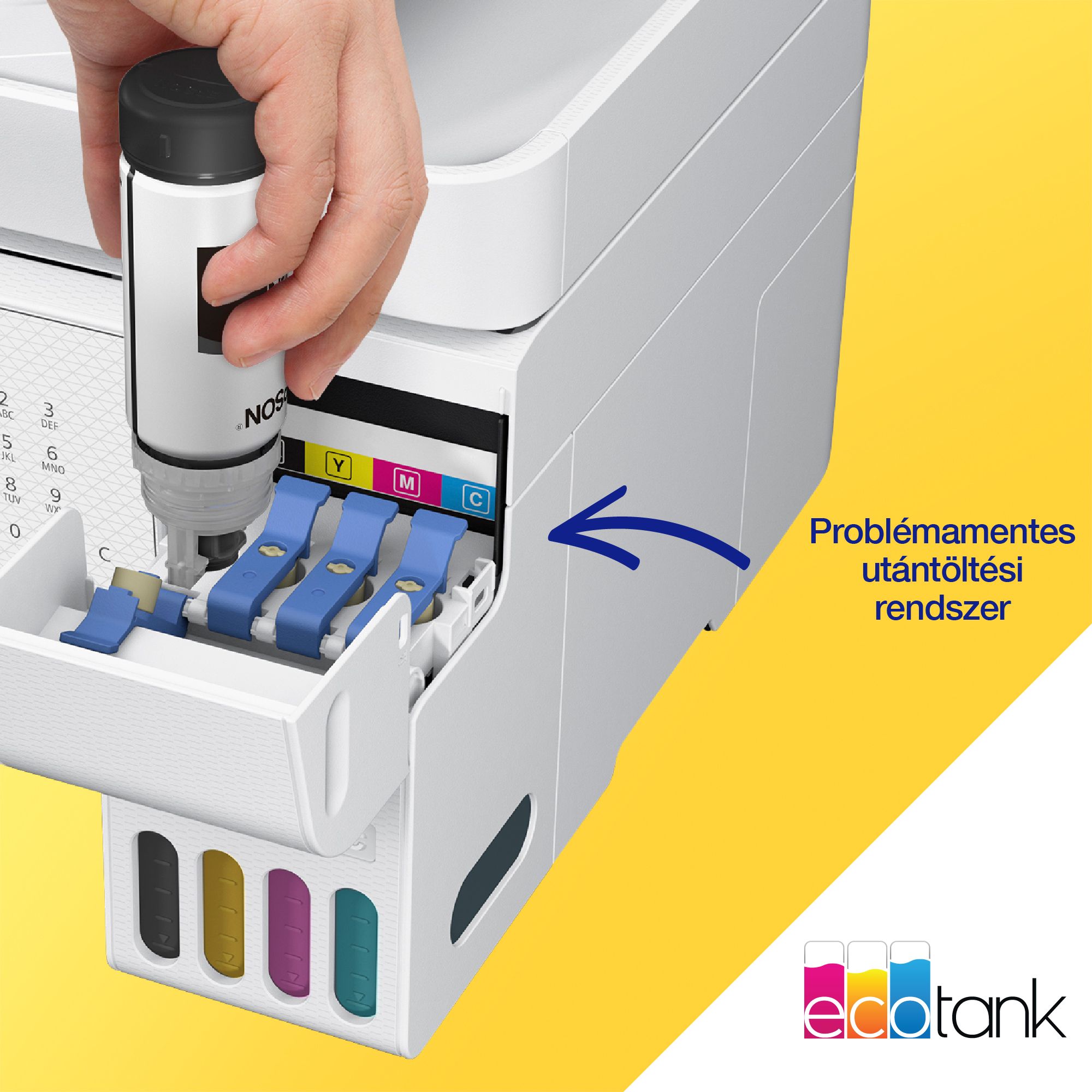 epson ecotank l5316 a4, színes multifunkciós nyomtató adf usb/wifi/lan 8100/6500 oldal tintával