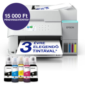 epson ecotank l6376 a4, színes multifunkciós nyomtató duplex, adf, wifi/lan/usb, 15100/5500 oldal tintával