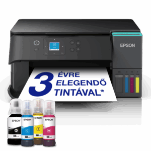 epson ecotank l4360 a4, színes multifunkciós nyomtató duplex, airprint usb/wifi 8500/6500 oldal tintával