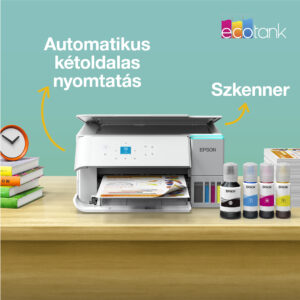 epson ecotank l4366 a4, színes multifunkciós nyomtató duplex, airprint usb/wifi 8500/6500 oldal tintával