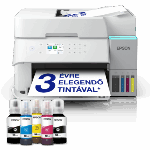 epson ecotank l6376 a4, színes multifunkciós nyomtató duplex, adf, wifi/lan/usb, 15100/5500 oldal tintával