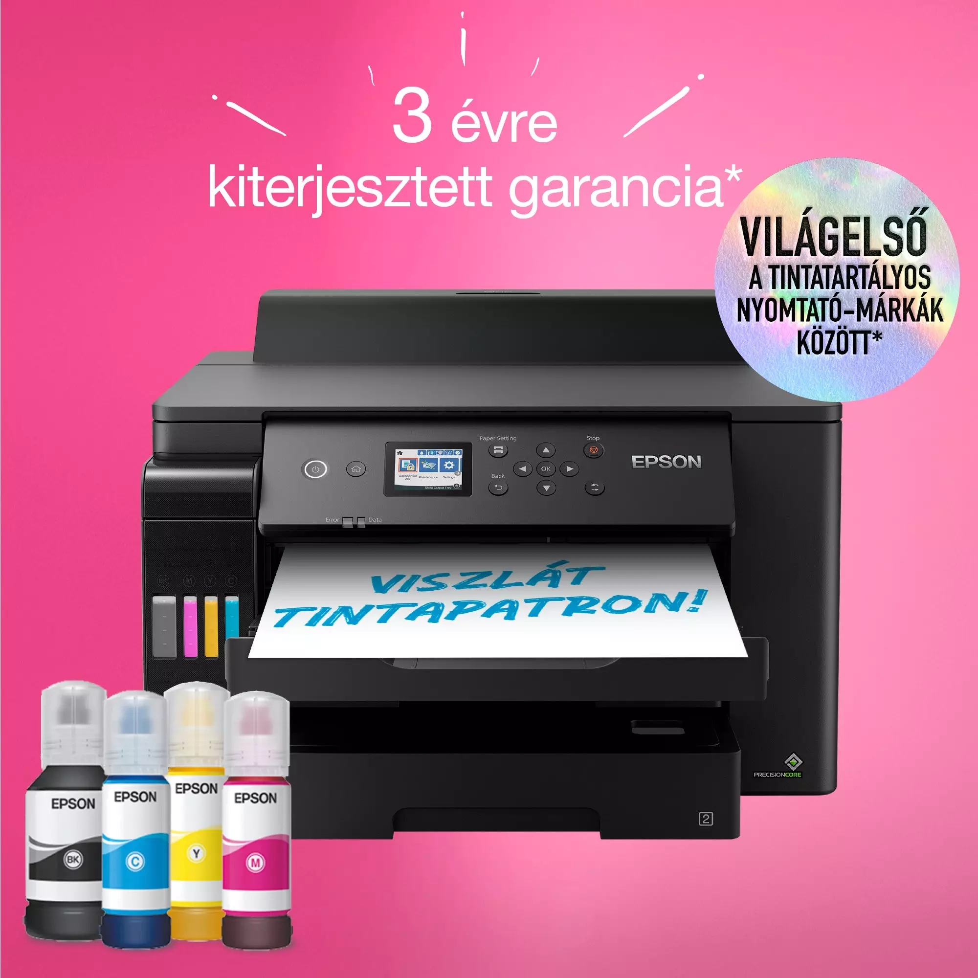 epson ecotank l11160 a3+, színes, usb/lan/wifi tintasugaras nyomtató
