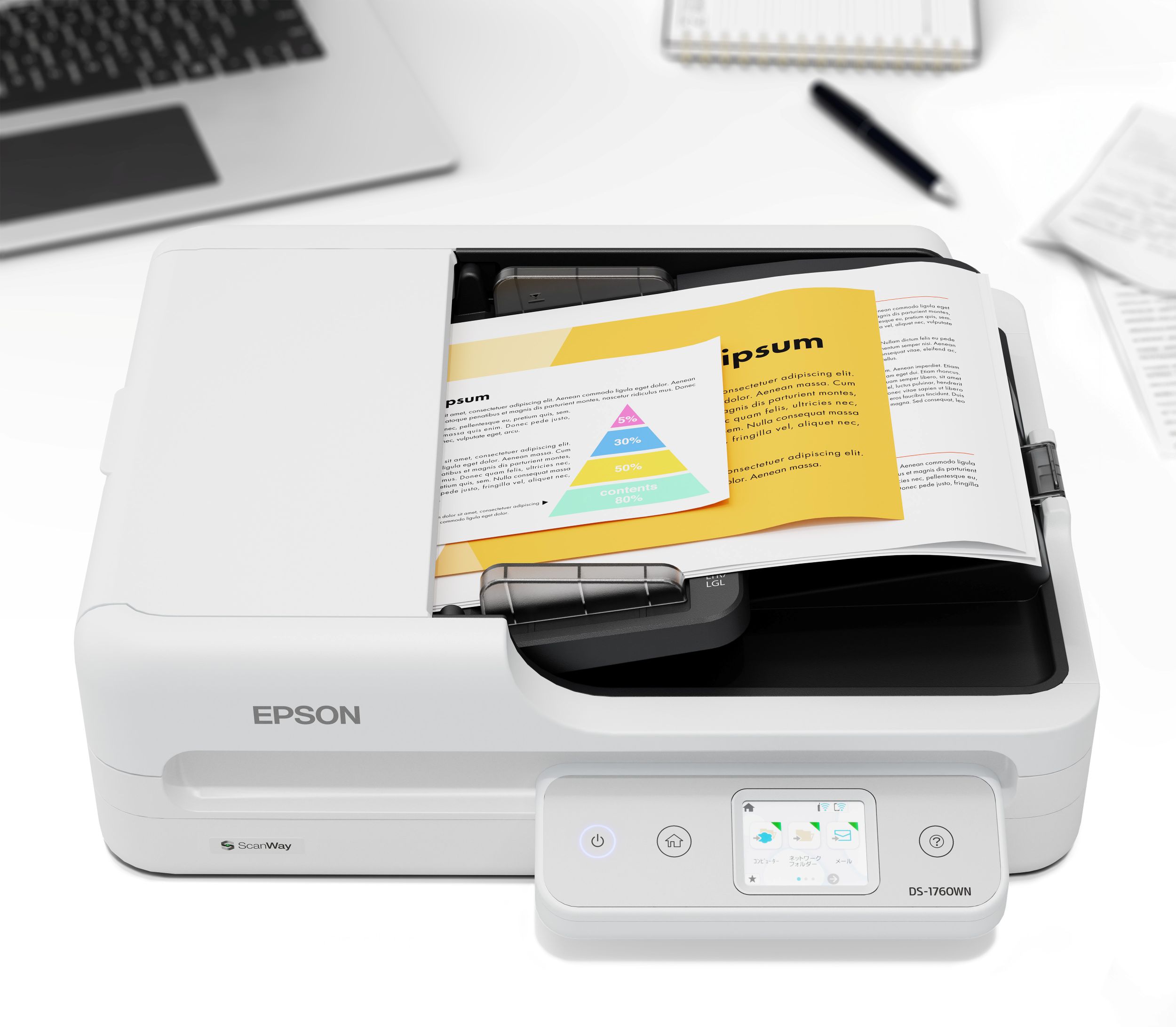 epson workforce ds 1760wn dsdf síkágyas szkenner