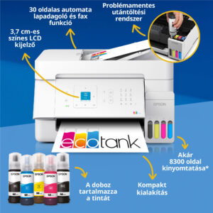 epson ecotank l5396 színes tintasugaras multifunkciós nyomtató fehÉr